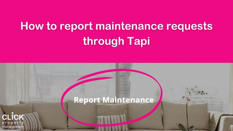 How to Report Maintenance With Tapi